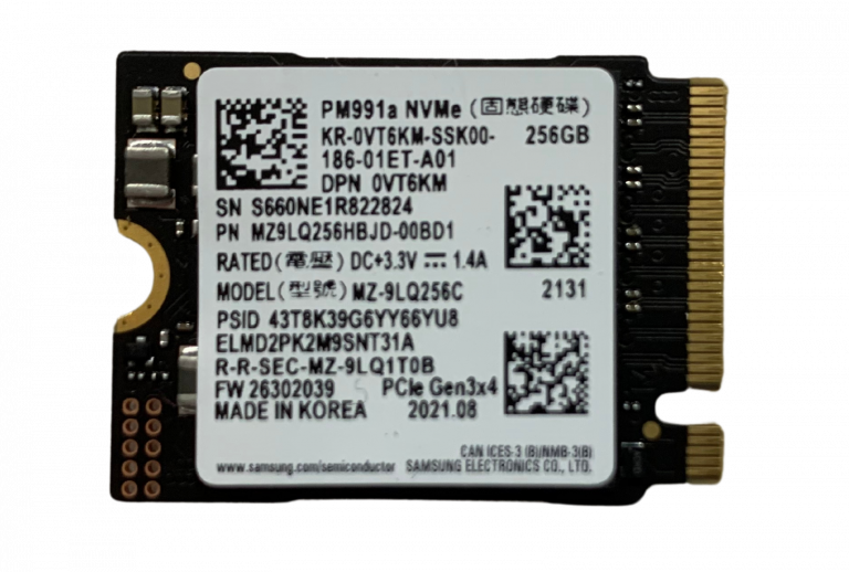 Samsung PM991a 256GB M.2 2230 NVMe SSD