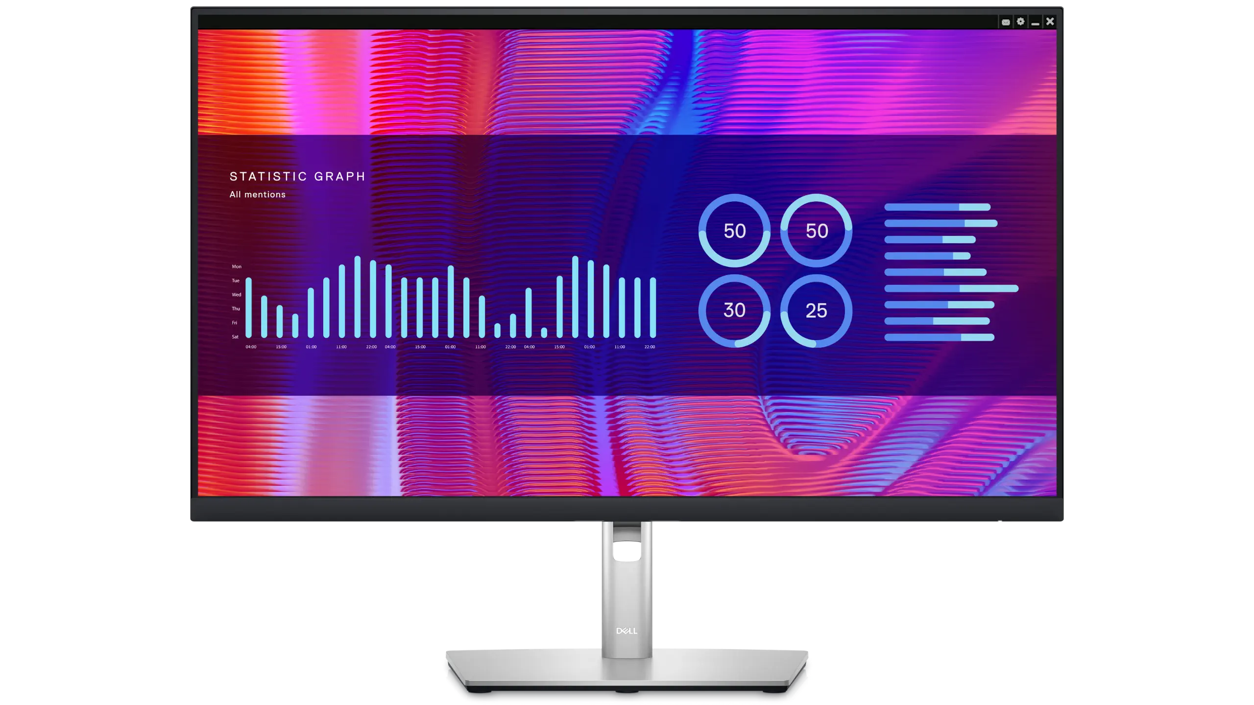 Voorkant Dell P Series 27 monitor - P2723DE