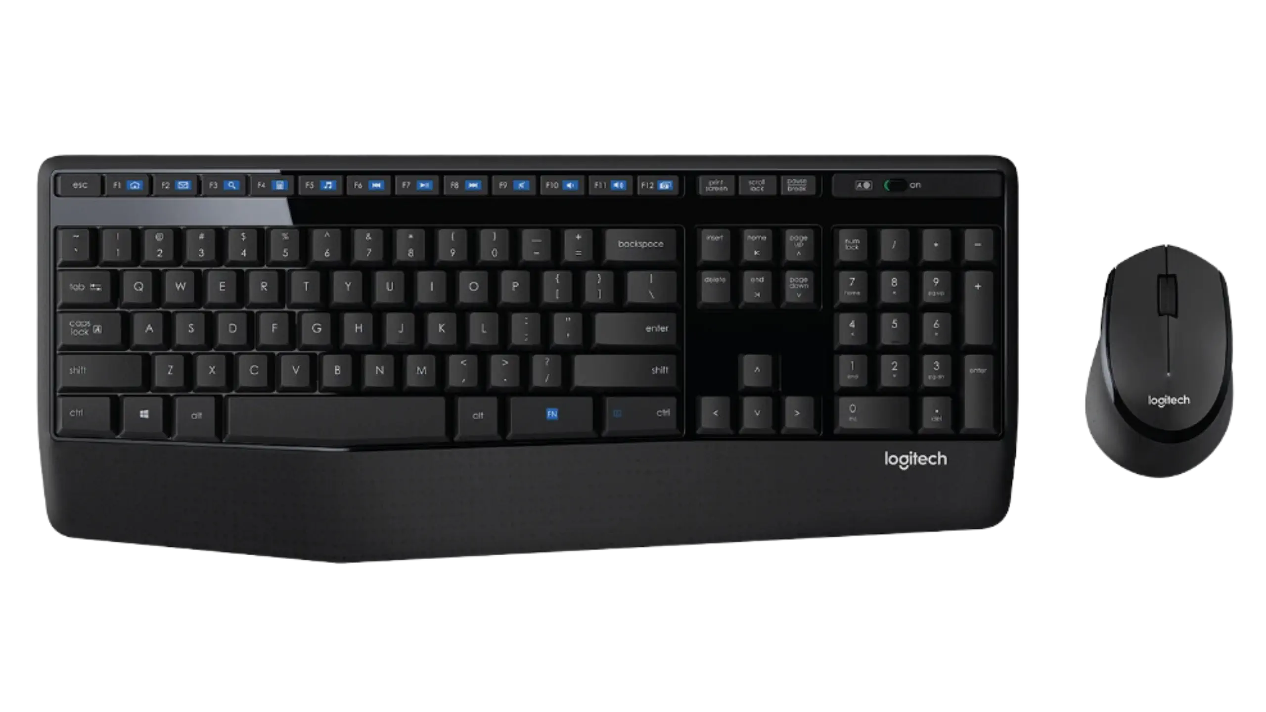 Voorkant Logitech Wireless Keyboard en Muis MK345 Zwart