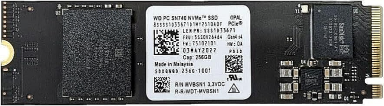 Lenovo OEM Western Digital SN740 256GB M.2 2280 NVMe SSD