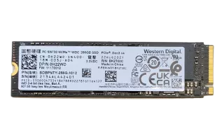 Voorkant Dell OEM Western Digital SN730 256GB M.2 2280 PCIe NVMe SSD